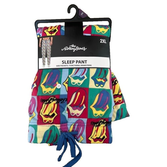 the Rolling Stones Other - The Rolling Stones Sleep Pants Men 2XL Side Pocket Sleepwear Pajamas New